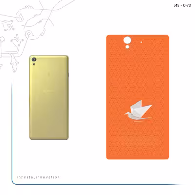 برچسب پوششی ماهوت مدل Minimalist origami bird مناسب برای گوشی موبایل سونی Xperia X
