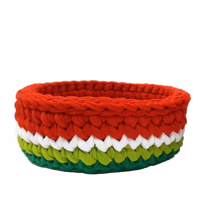 سبد قلاب بافی تریکو کد 1401مجموعه 2 عددی