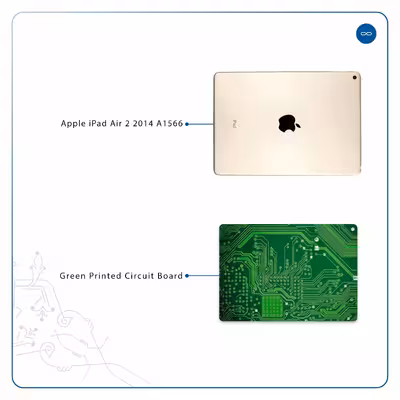 برچسب پوششی ماهوت مدل Green Printed Circuit Board مناسب برای تبلت اپل iPad Air 2 2014 A1566