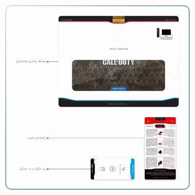 برچسب پوششی ماهوت مدل Call-of-Duty-Game مناسب برای تبلت اپل iPad Pro 12.9 (GEN 3) 2018 A1876