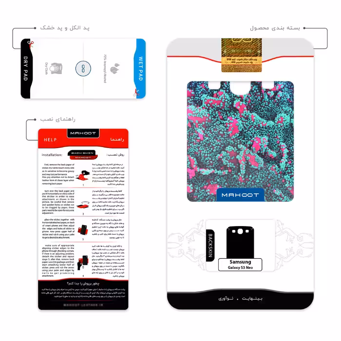 برچسب پوششی ماهوت مدل Atom Universe 8 مناسب برای گوشی موبایل سامسونگ Galaxy S3 Neo