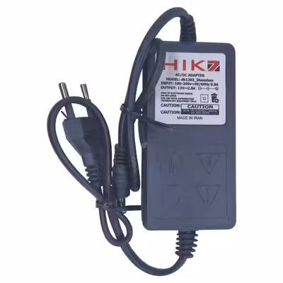 آداپتور برق 12 ولت 2 آمپر مدل Hik7 بسته 6 عددی