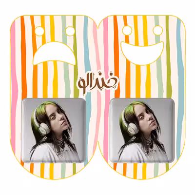 پیکسل خندالو مدل بیلی آیلیش کد 2757 به همراه مگنت