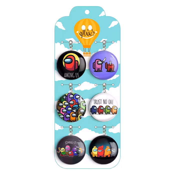 جاکلیدی خندالو مدل امانگ آس کد 360A مجموعه 6 عددی