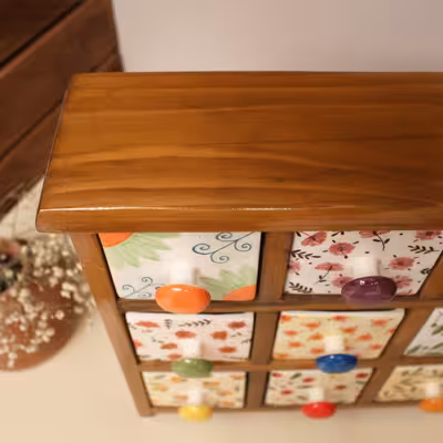 جا ادویه 9 پارچه مدل کشویی کد 09-02