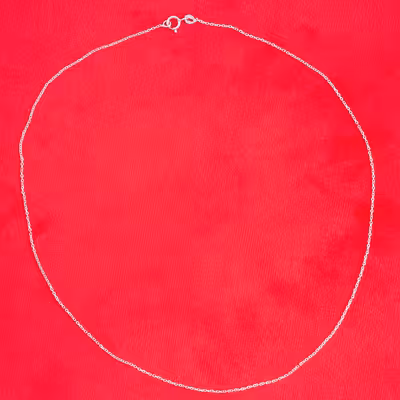 گردنبند نقره دخترانه مدل اسکوئید کد SLN_M103