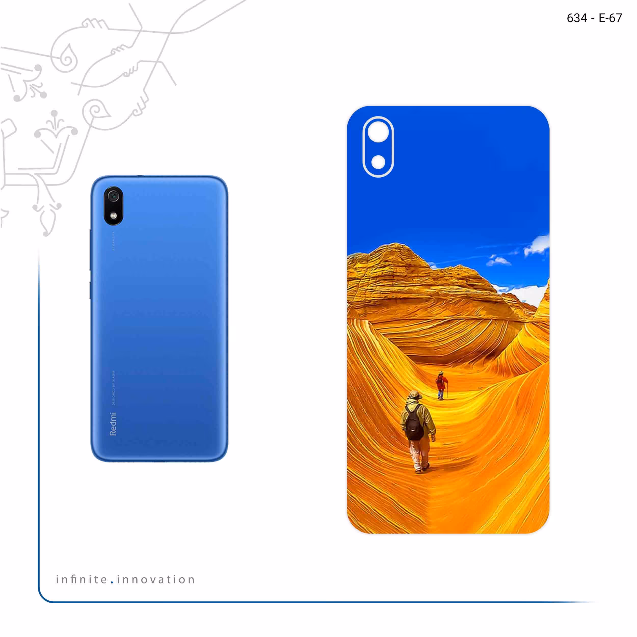 برچسب پوششی ماهوت مدل Amazing Rocks مناسب برای گوشی موبایل شیائومی Redmi 7A