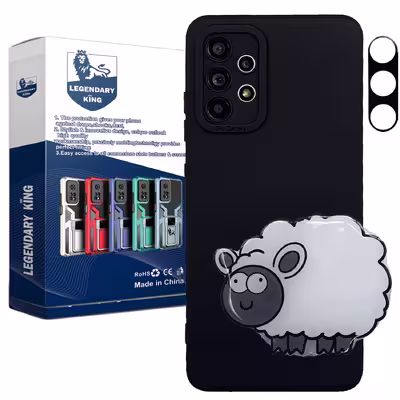 کاور لاین کینگ مدل ببعی مناسب برای گوشی موبایل سامسونگ Galaxy A53 به همراه پایه نگهدارنده و محافظ لنز