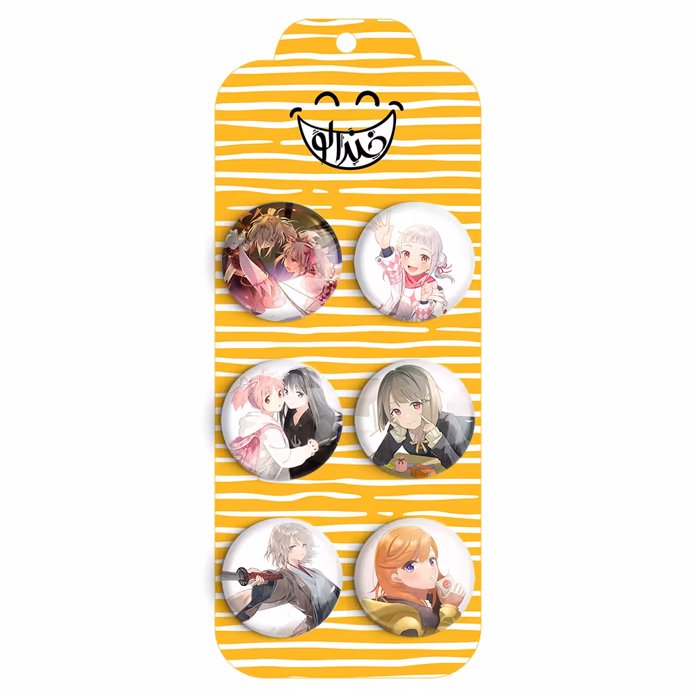 پیکسل خندالو مدل انیمه مادوکا مجیکا Madoka Magica کد 1037A مجموعه 6 عددی