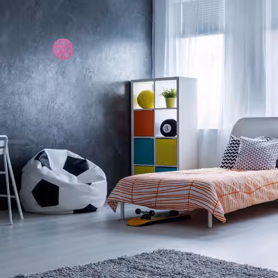 چراغ دیواری نئون دیزاین طرح Soccer-Ball-GL_PN