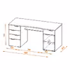 میز مدیریت هیراد مدل M914-MDF