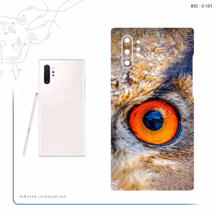 برچسب پوششی ماهوت مدل Owl eyes مناسب برای گوشی موبایل سامسونگ Galaxy Note 10 Plus