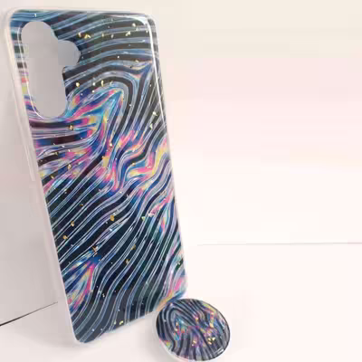 کاور ایکس قاب کد Glim135 مناسب برای گوشی موبایل سامسونگ Galaxy A13 5G به همراه پاپ سوکت