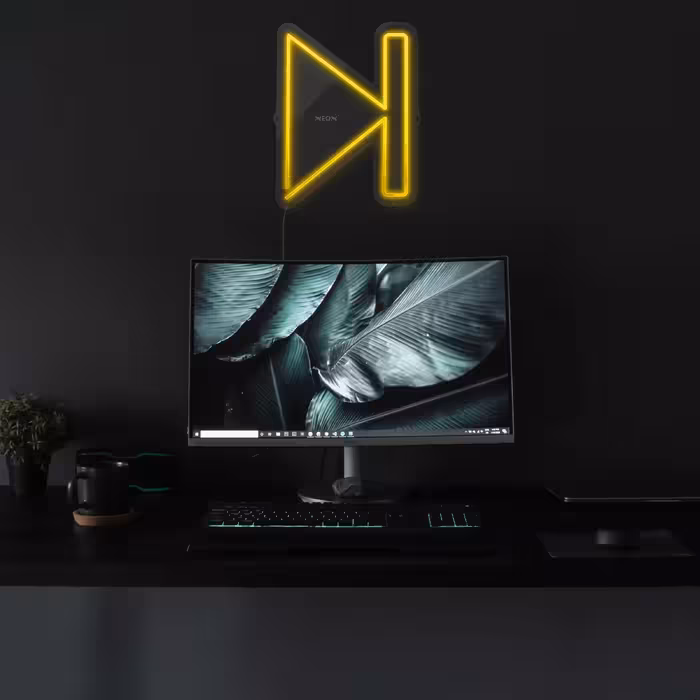 چراغ دیواری نئون دیزاین طرح Next_YL