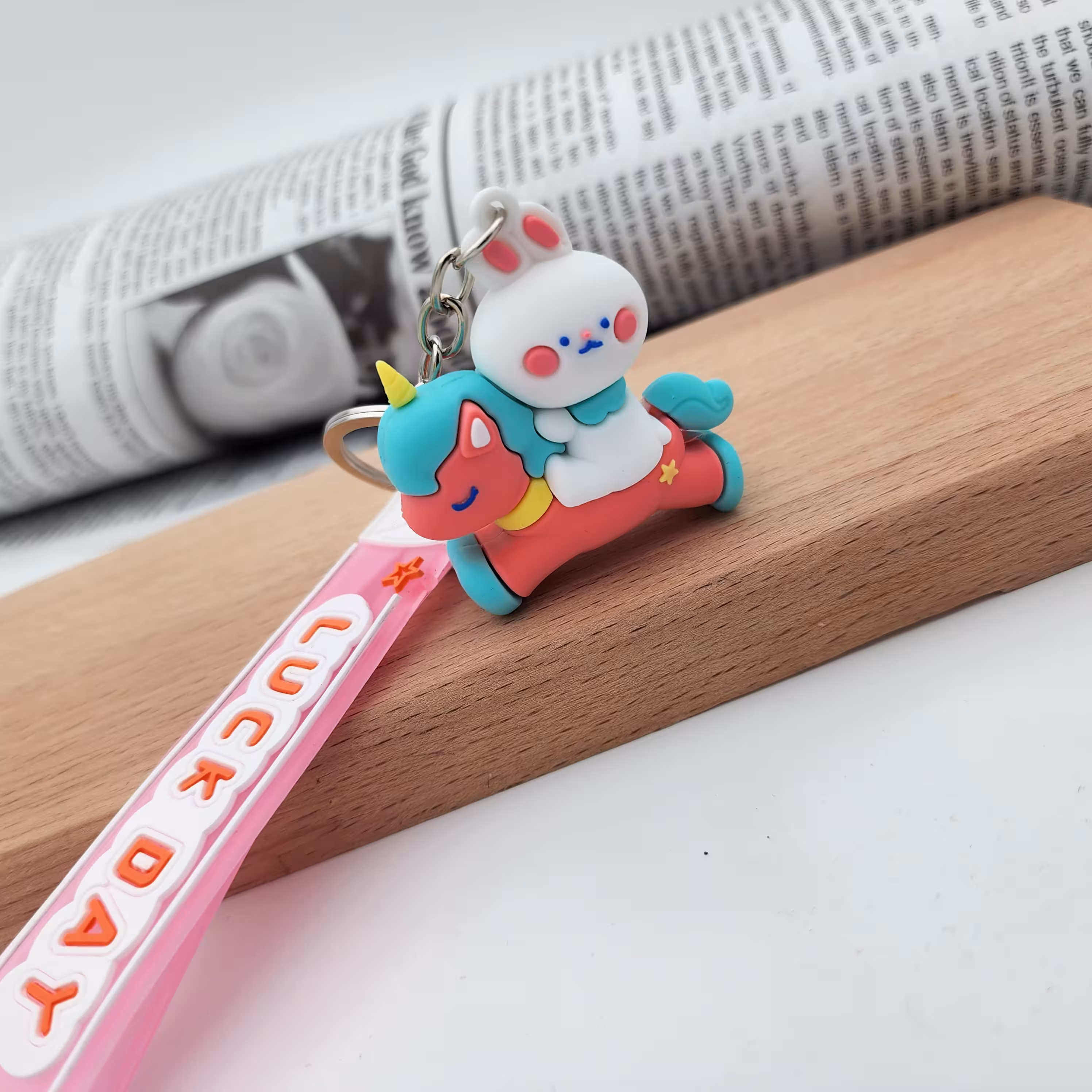 جاکلیدی ( جاسویچی ) مدل خرگوش یونیکورن سوار جنس سیلیکونی