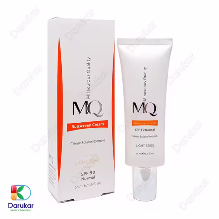 کرم ضد آفتاب پوست نرمال ام کیو با SPF50