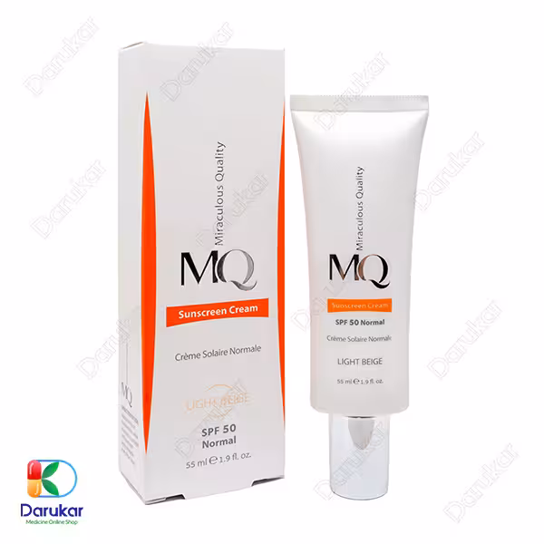 کرم ضد آفتاب پوست نرمال ام کیو با SPF50
