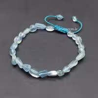 دستبند سنگ آکوآمارین ناگتی (کدA62)