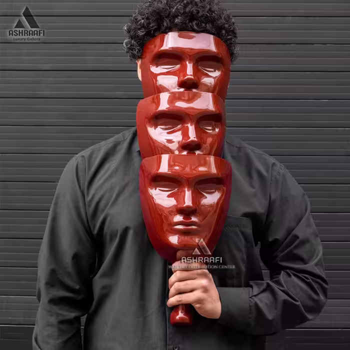 ماسک مافیا صورتک قهوه‌ای براق با کیف مخصوص