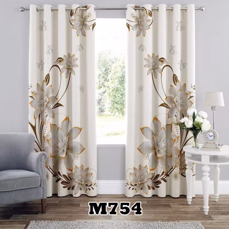 پرده سه بعدی طرح گل