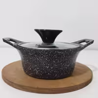 قابلمه گرانیتی سایز 14 پیلو مشکی PILAU مدل لایف