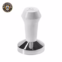 تمپر قهوه استیل با دسته abs سایز 51mm سفید muvna