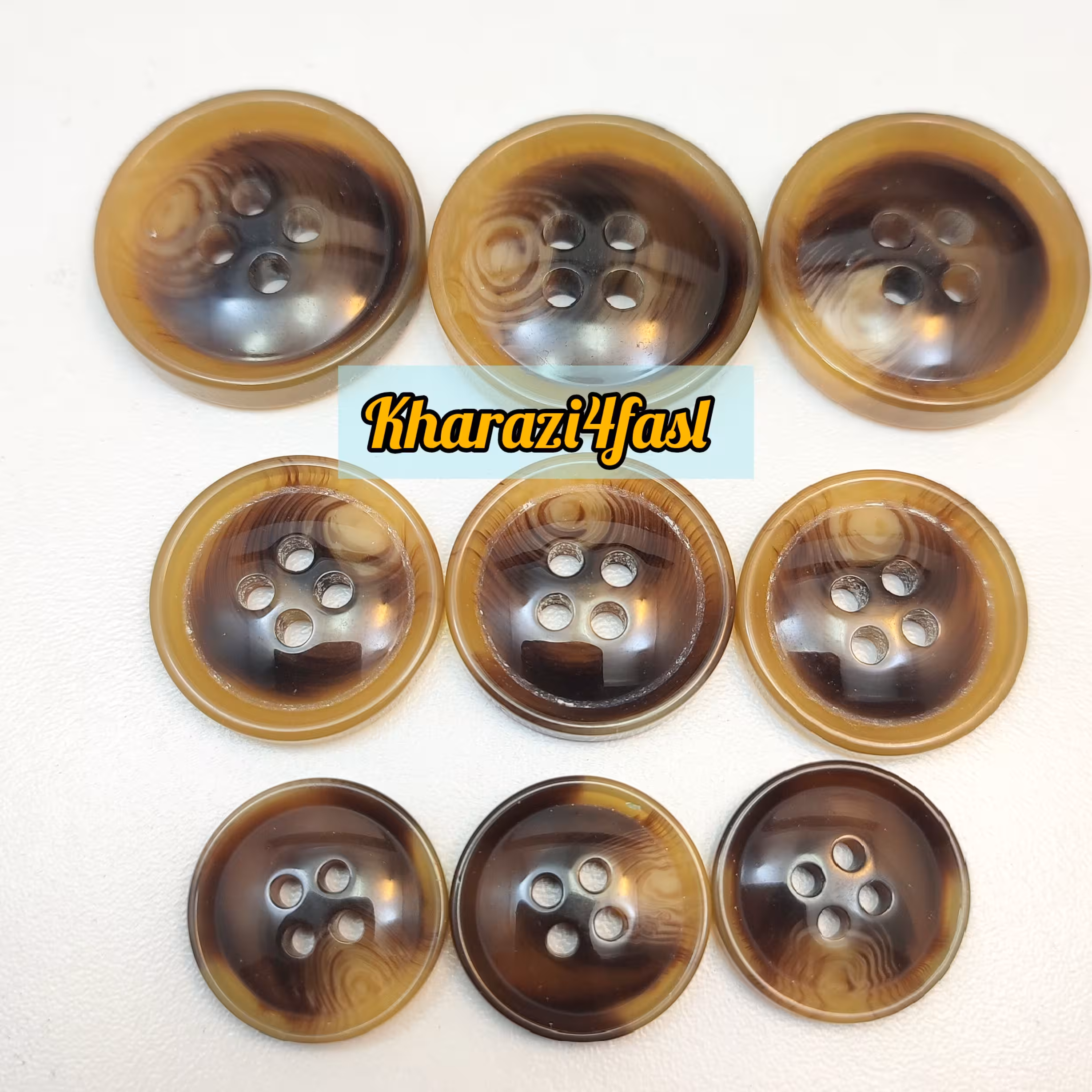 دکمه پالتویی اسپرت کد 447 گرم بالا سایز 20 میلی متر 