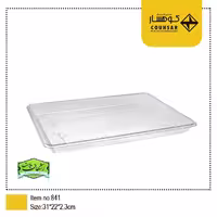 سینی یکبارمصرف کریستال مستطیل کوهسار کد 841