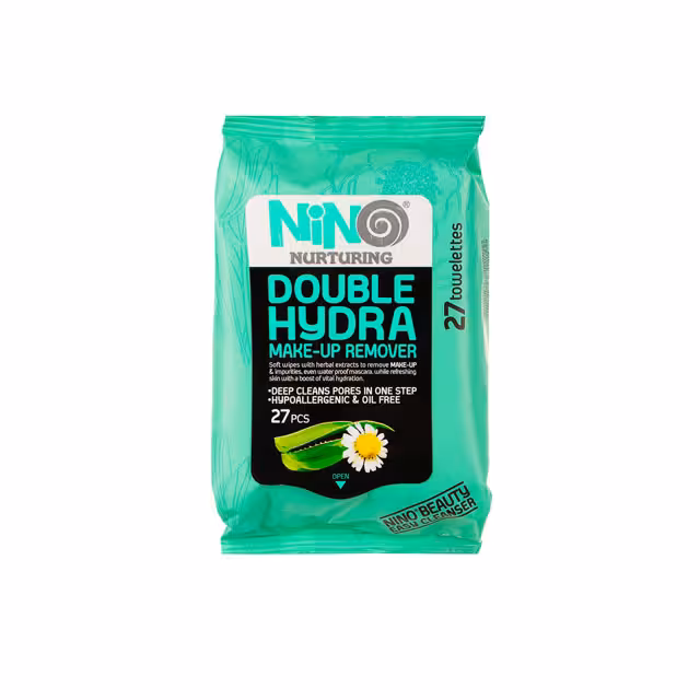 دستمال مرطوب آرایش نینو مدل آبرسان بسته 27 عددی