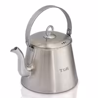 کتری کاوان 2/5 لیتری لوله دار مات کف چدن دستگیره استیل مدل 308000 تی جی اچ TGH