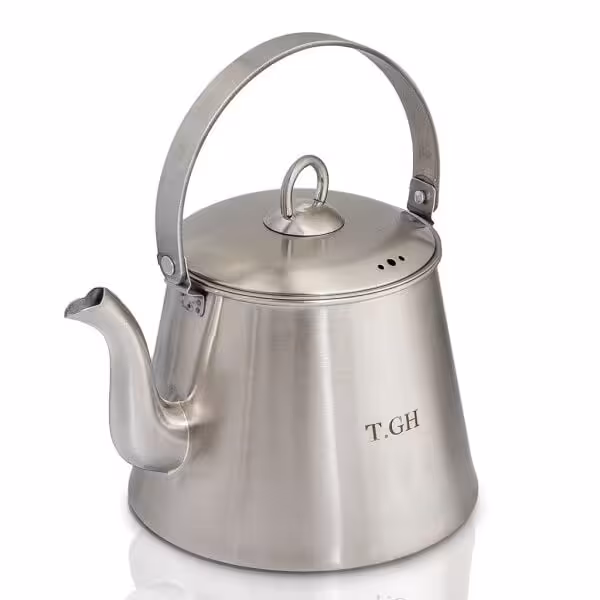 کتری کاوان 2/5 لیتری لوله دار مات کف چدن دستگیره استیل مدل 308000 تی جی اچ TGH