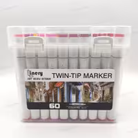 ماژیک راندو (دو سر) 60 رنگ لاینری Linery