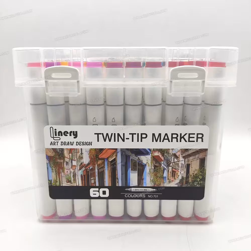 ماژیک راندو (دو سر) 60 رنگ لاینری Linery