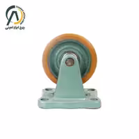 چرخ چدن پلی اورتان ثابت قطر 160 میلی متر