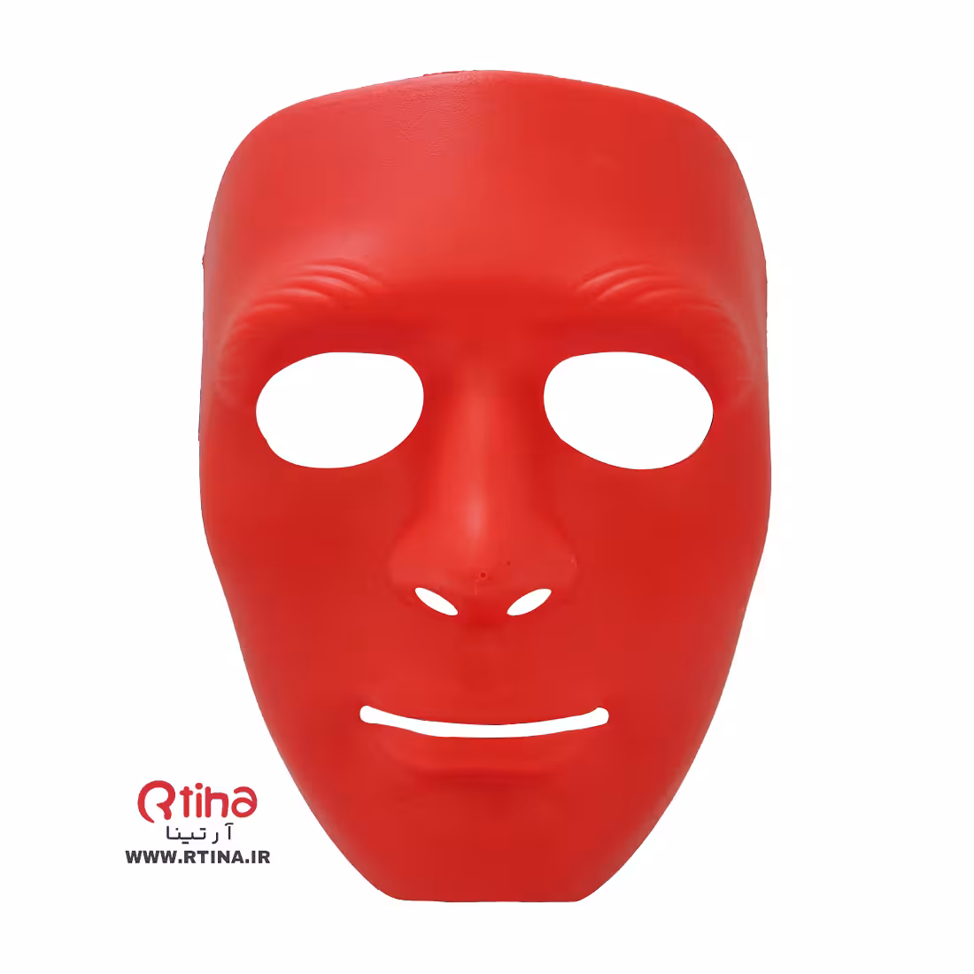 ماسک صورت پلاستیک pvc/ پوکر خنثی رنگ قرمز