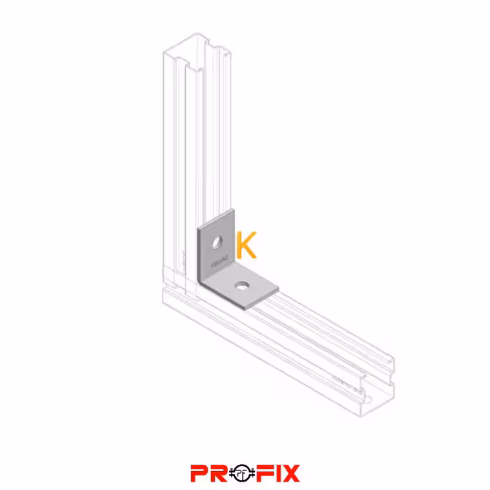 اتصال پروفیل سی نبشی کوتاه 90 درجه پروفیکس