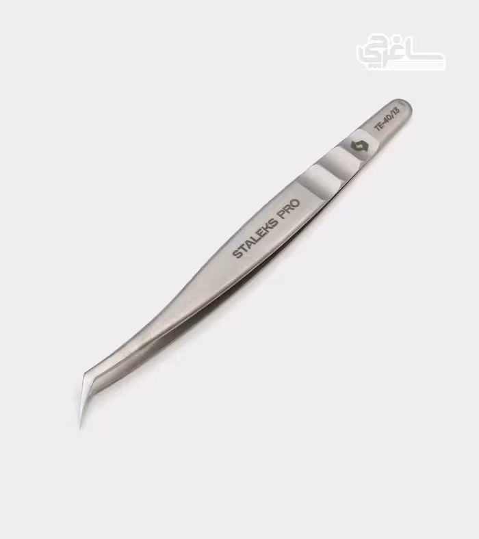 پنس حرفه‌ای مژه برند STALEKS PRO مدل TE-40/13