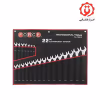 ست آچار یکسر تخت یکسر رینگ کاور دار 22 عددی فورس مدل 5221C