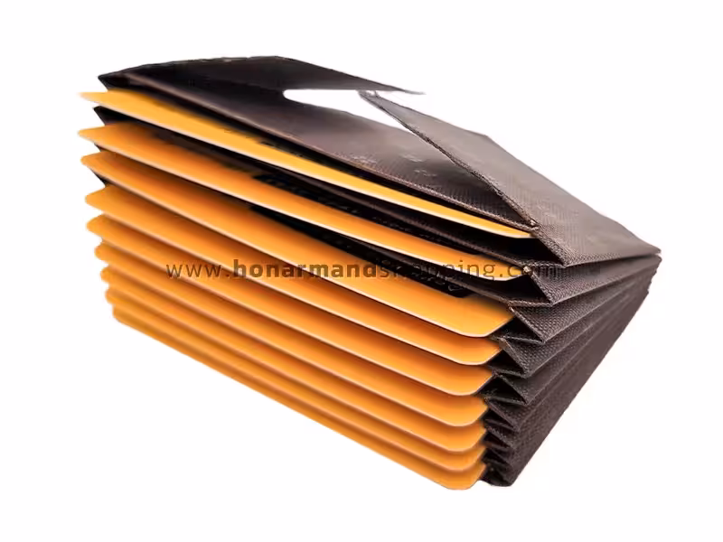 جاکارتی آکاردئونی افقی رنگ قهوه ای