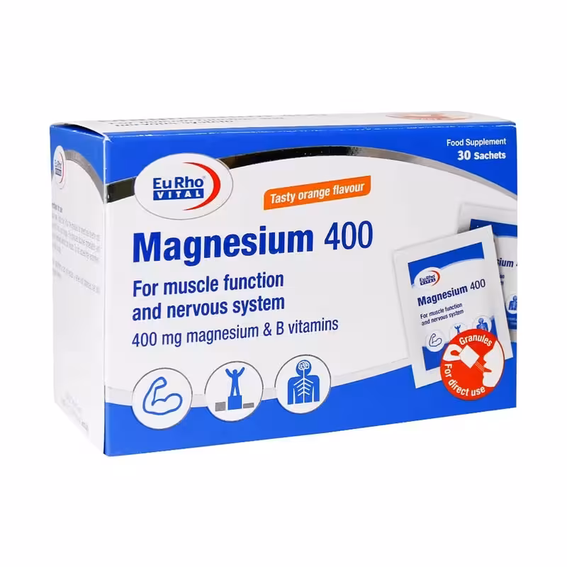 ساشه منیزیم 400 یوروویتال بسته 30 عددی