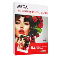 کاغذ فتوگلاسه مگا سایز A4 وزن 260 گرم 20 برگ
