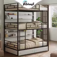 تخت‌ خواب فلزی سه‌ طبقه آنیسا مدل A30