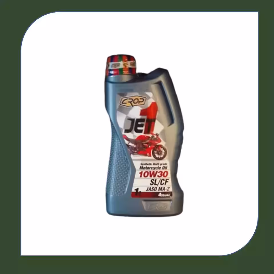 روغن موتور سیکلت 4 زمانه کراپ 10w30 jet 1 یک 1 لیتری