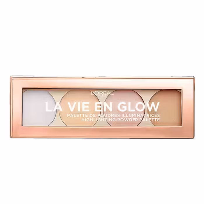 پالت هایلایتر جدید چهار رنگ لورال مدل LA VIE EN GLOW