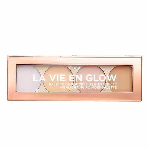 پالت هایلایتر جدید چهار رنگ لورال مدل LA VIE EN GLOW