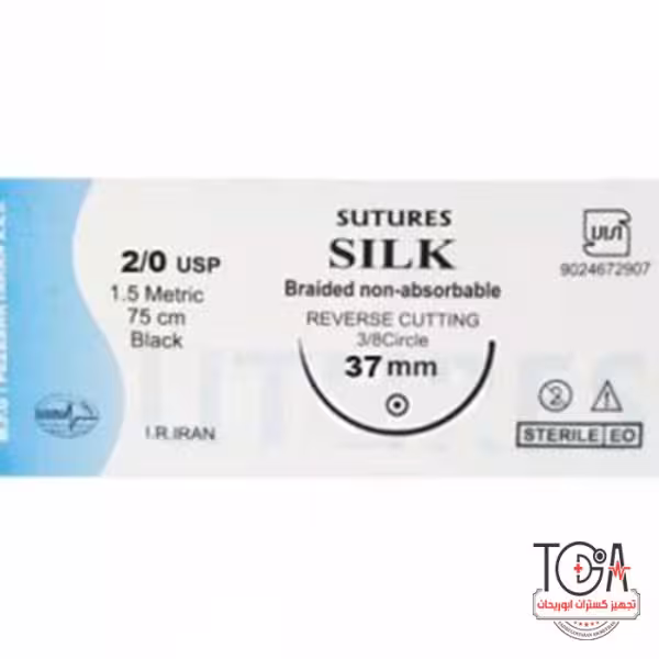 نخ بخیه سیلک 2/0 راند 37 سوچرز