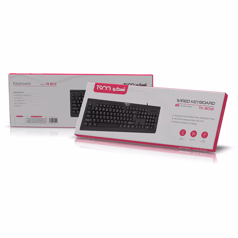 کیبورد باسیم تسکو مدل TK 8012