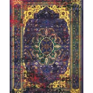 فرش تمام ابریشم  طرح دیناو 2 کد HAM.419.1