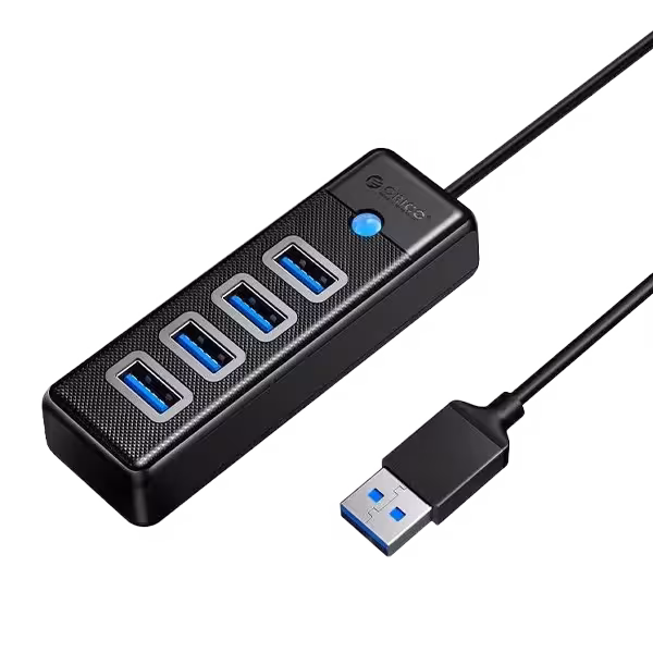 هاب 4 پورت USB 3.0 اوریکو مدل ORICO-PW4U-U3-015-BK-EP