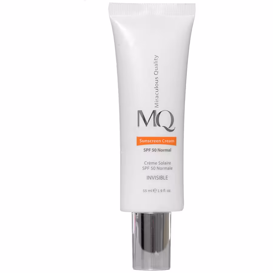 کرم ضد آفتاب بی رنگ ام کیو نرمال مدل INVISIBLE SUNSCREEN CREAM MQ